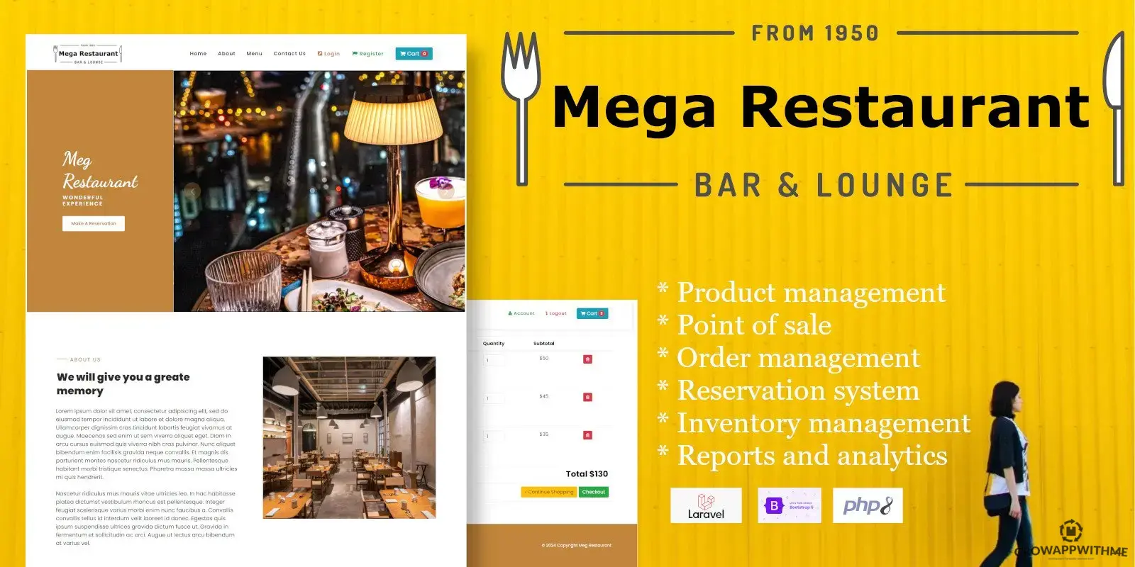 Mega Restaurant - Restaurant management system