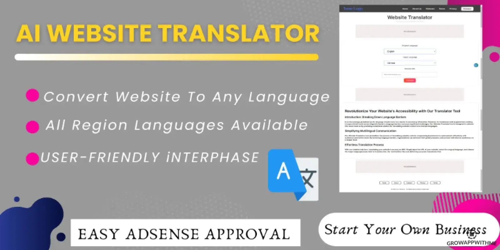 Website Translator PHP Script